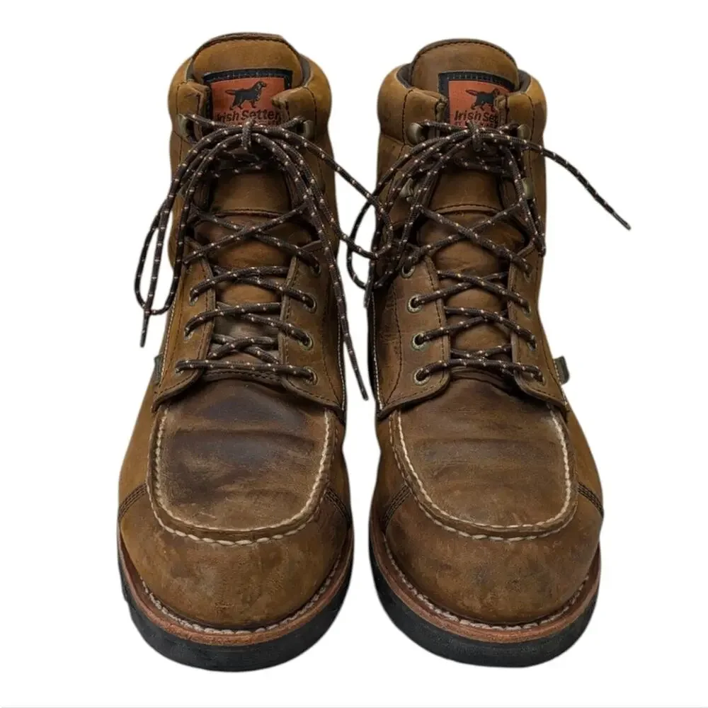 Red Wing Irish Setter 849 Waterproof Soft Toe Leather Boots Size 13D   S4007